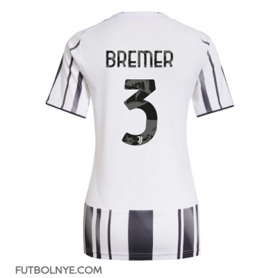 Camiseta Juventus Gleison Bremer #3 Primera Equipación para mujer 2025-26 manga corta Camiseta Juventus Gleison Bremer #3 Primera Equipación para mujer 2025-26 manga corta